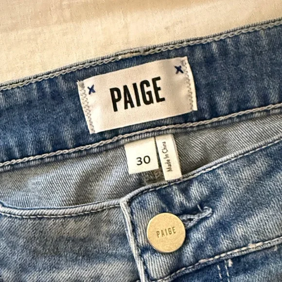Paige Jimmy Jimmy Cuffed Denim Shorts – Size 30 EUC - Picture 7 of 8